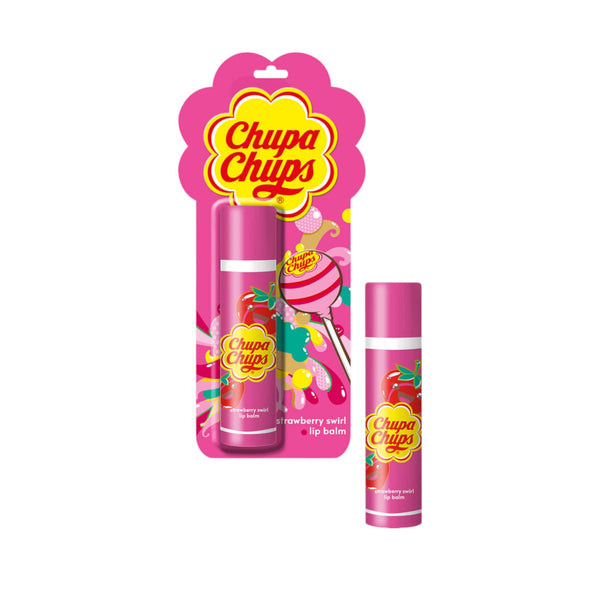 Chupa Chups Lip Balm Strawberry Swirl Βάλσαμο για τα Χείλη με Άρωμα Φράουλα 4g 1