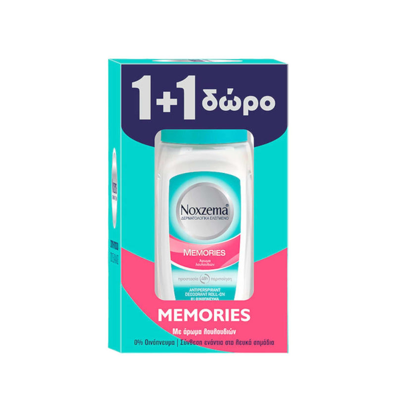 Noxzema Memories Roll-On Αποσμητικό 48h 2x50ml 1