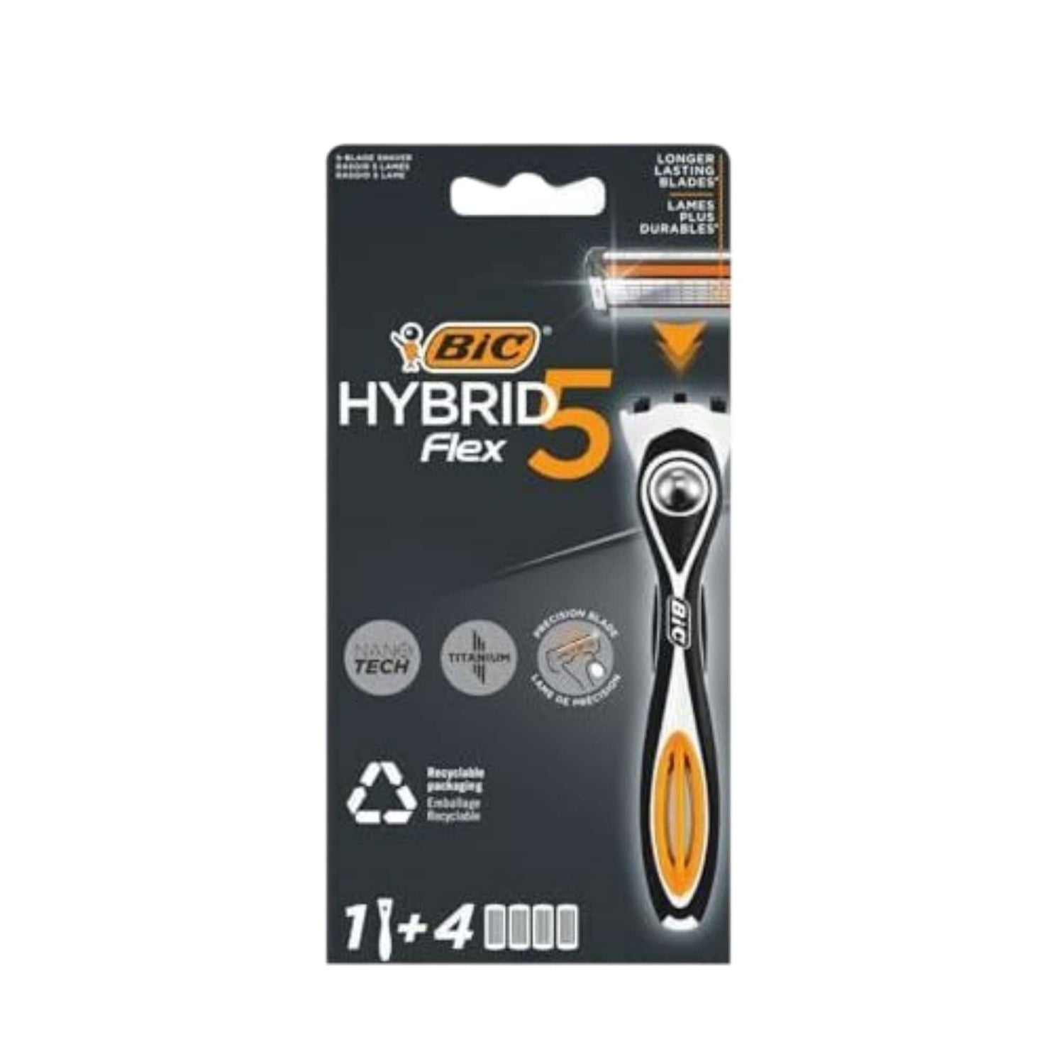 Bic Hybrid Flex 5 Ξυραφάκι Πέντε Λεπίδων με Ανταλλακτικά 5τμχ 1