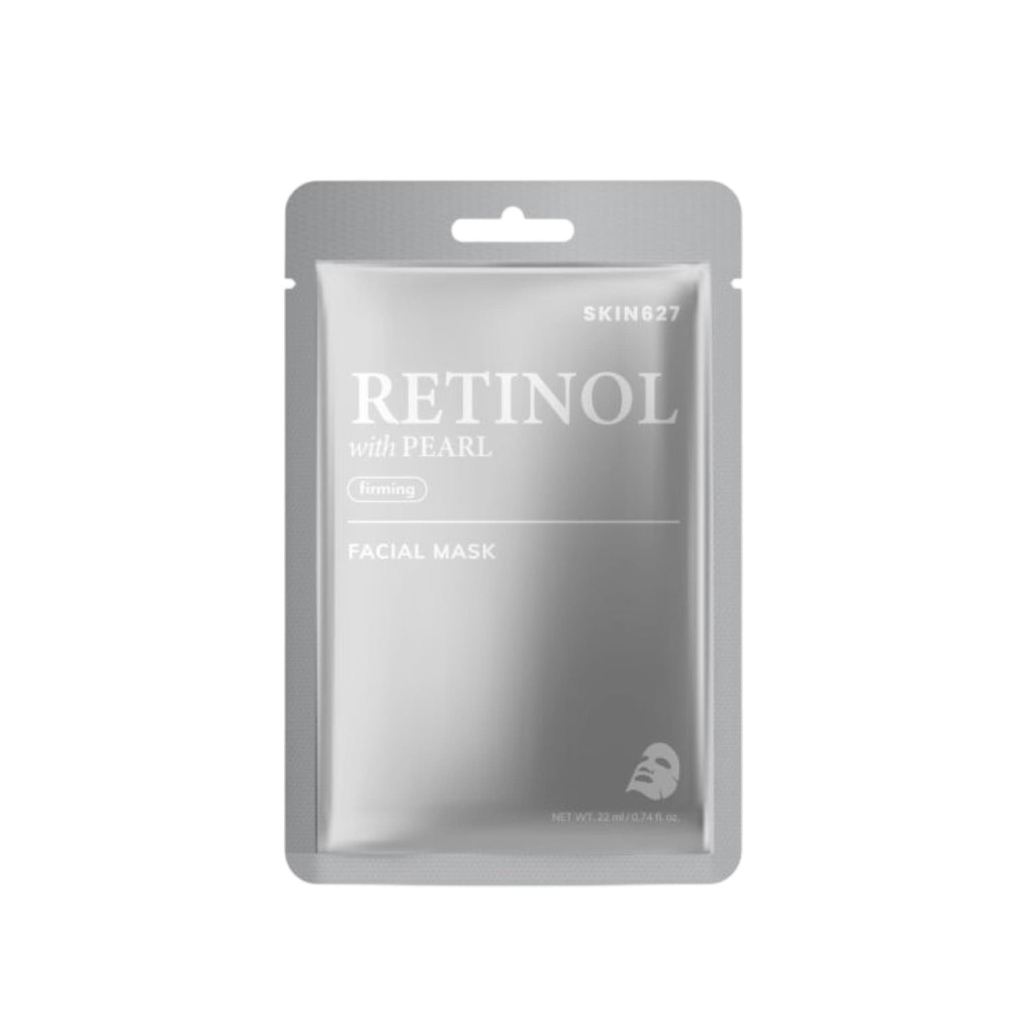 SKIN627 Retinol with Pearl Sheet Mask Μάσκα Προσώπου Αναζωογόνησης & Λάμψης 22ml 1