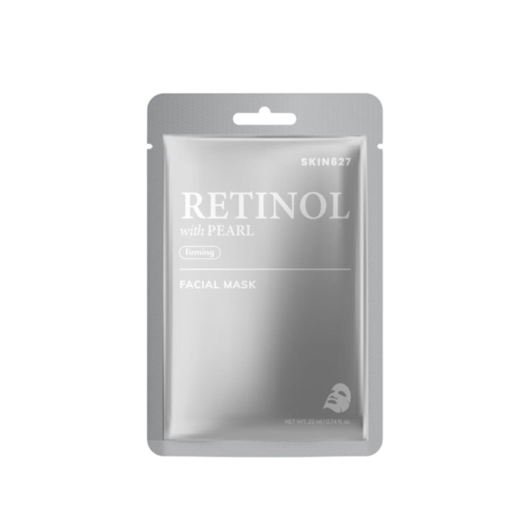 SKIN627 Retinol with Pearl Sheet Mask Μάσκα Προσώπου Αναζωογόνησης & Λάμψης 22ml 1