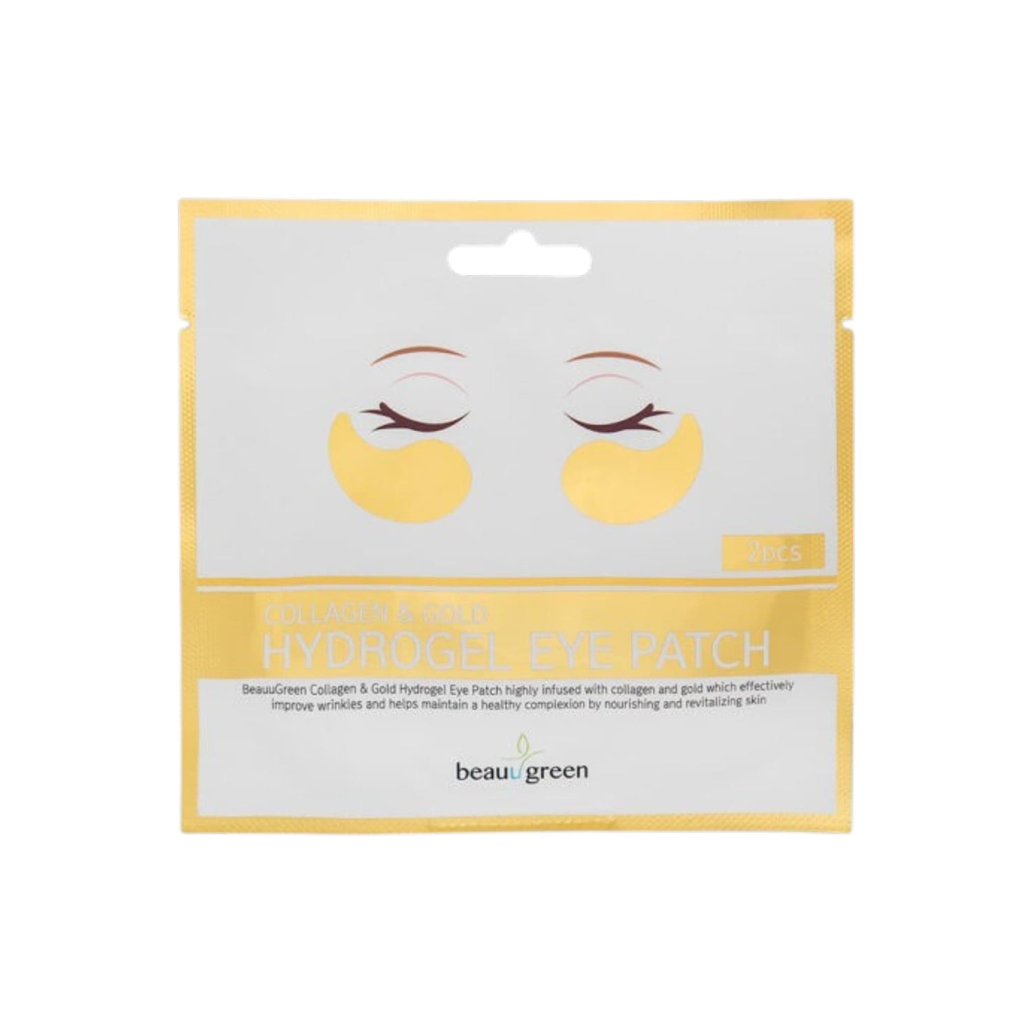 BEAUUGREEN Collagen & Gold Hydrogel Eye Patch Set Επιθέματα Ματιών 4g 1