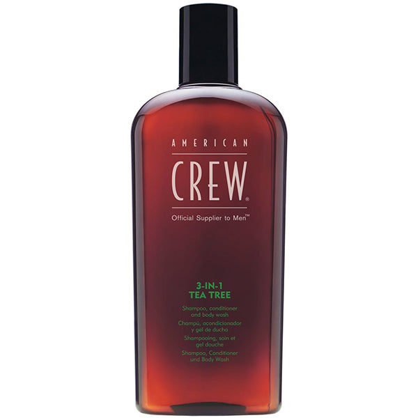 American Crew 3 In 1 Tea Tree Shampoo, Conditioner & Body Wash 450ml