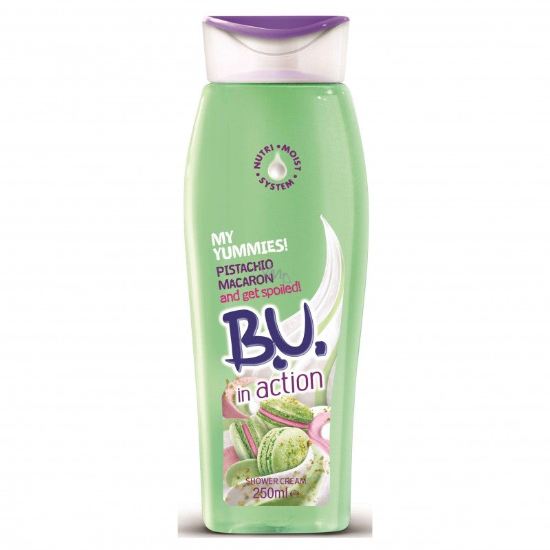 B.U In Action Pistachio Macaron Shower Cream  250ml