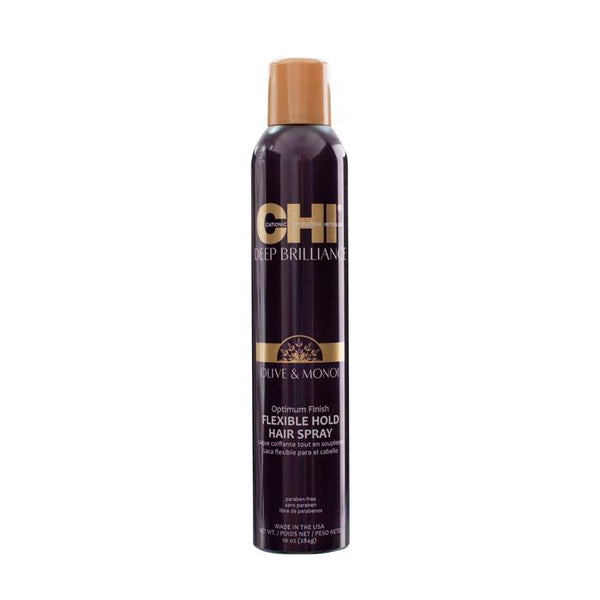 CHI Deep Brilliance Olive & Monoi Optimum Finish Flexible Hold Hair Spray 284gr