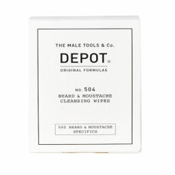 Depot Beard &amp; Mustache Cleansing Wipes 1x12