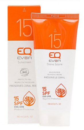 EQ EVOA Βιολογικό Αντηλιακό για Πρόσωπο & Σώμα SPF15 100ml