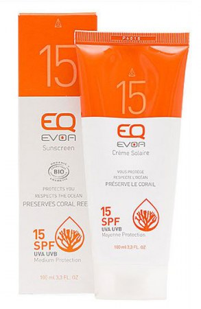 EQ EVOA Organic Sunscreen for Face &amp; Body SPF15 100ml