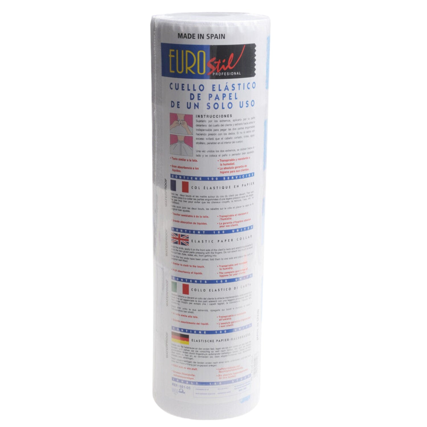 Eurostil Neck Wrap 5 x 100 Sheets