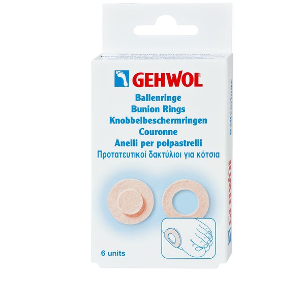 Gehwol Bunion Rings Round 6pcs