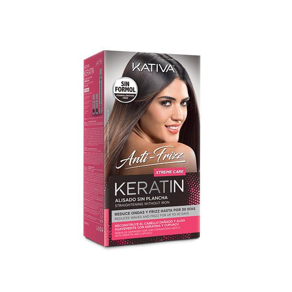 Kativa Keratin Alisado Anti Frizz Xtreme Care Kit (Shampoo 30ml & Conditioner 30ml & Mask 150ml)