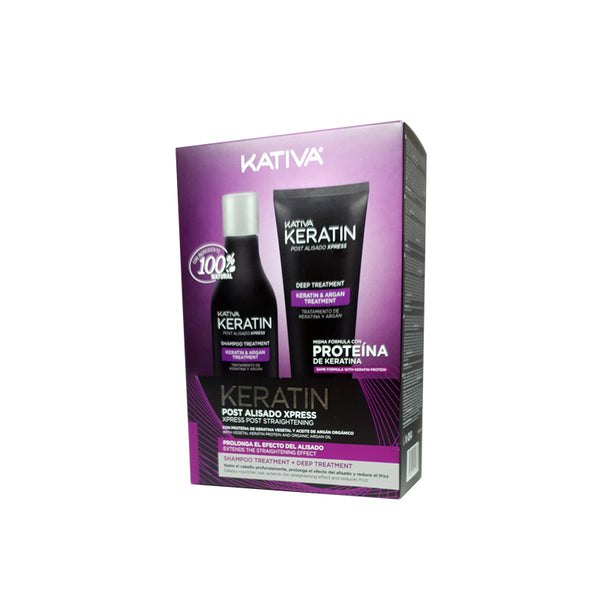 Kativa Keratin Post Alisado Xpress Kit (Shampoo 250ml & Treatment 200ml)
