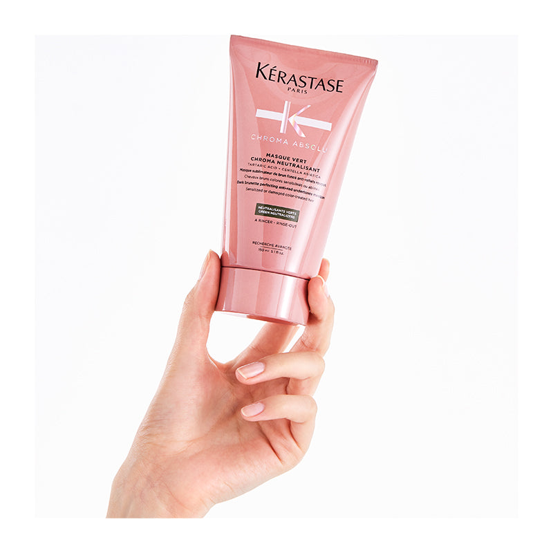 Kerastase Chroma Absolu Mask With Green Pigments To Reduce Red And Orange Tones 150ml