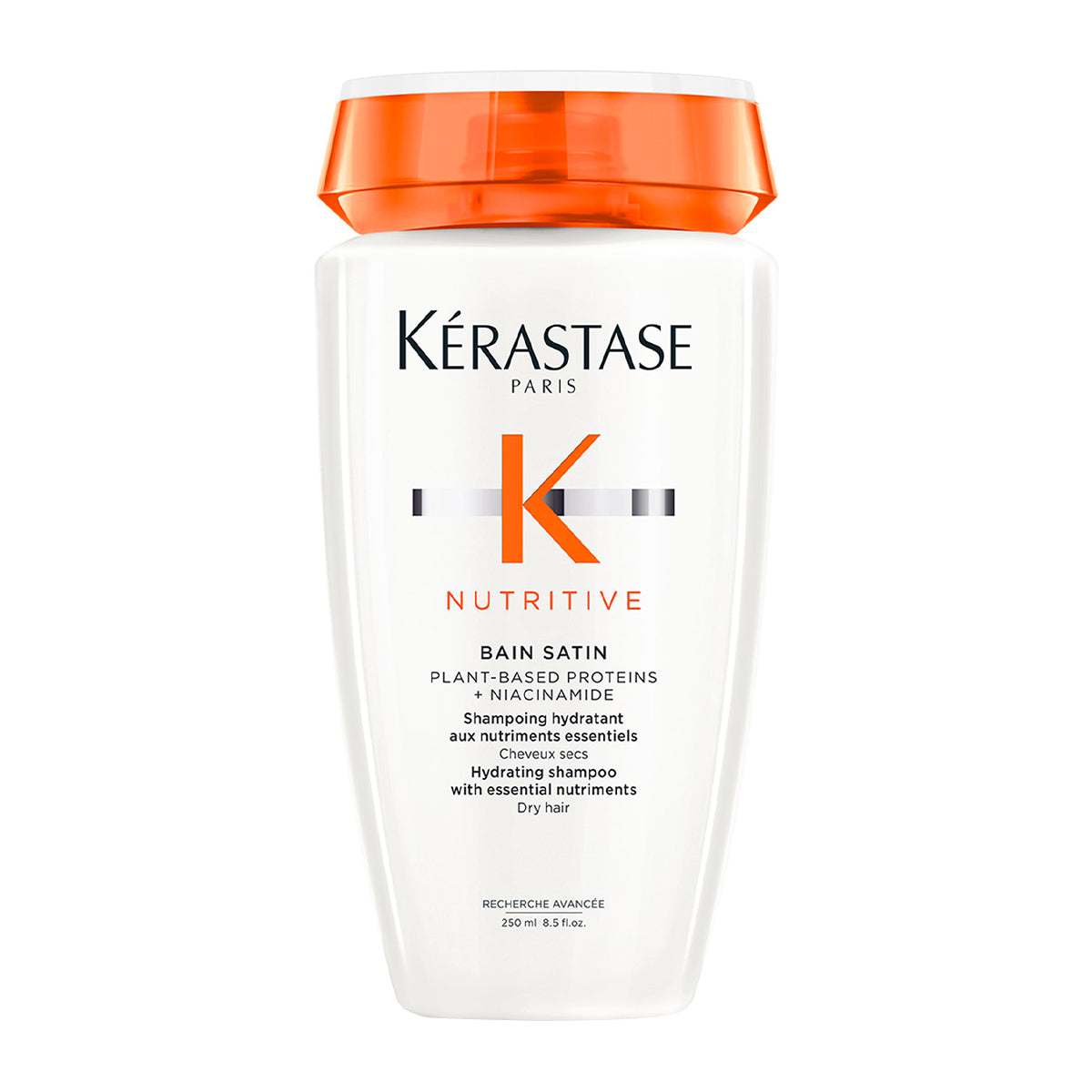 Kerastase Nutritive Bain Satin Moisturizing Shampoo with Nourishing Ingredients for Dry Hair 250ml