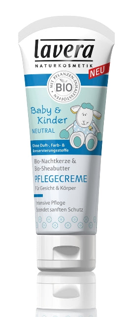 Lavera Baby & Kinder Neutral  Κρέμα Φροντίδας Για Μωρά Για Το Πρόσωπο Και Το Σώμα 75ml