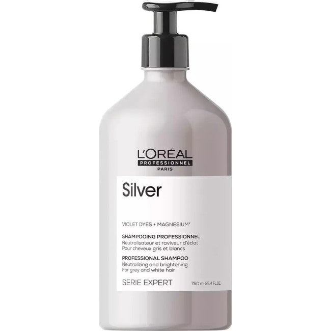 L'Oreal Professionnel Serie Expert Silver Shampoo For White or Silver Hair 750ml