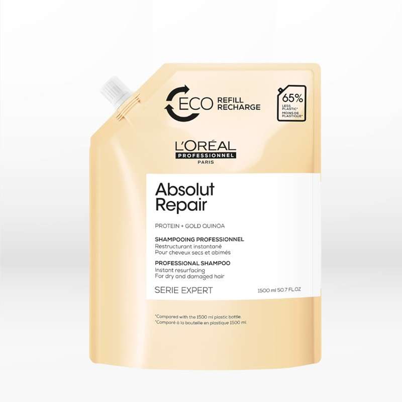 L'Oreal Professionnel Serie Expert Absolut Repair Eco Refill Shampoo For Damaged Hair 1500ml