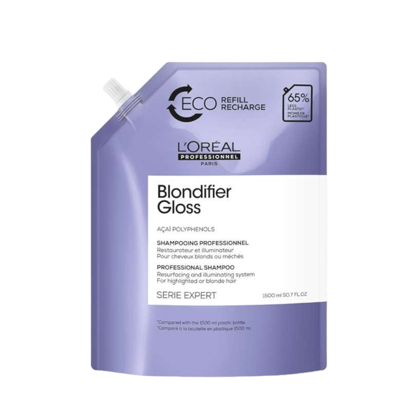 L'Oreal Professionnel Serie Expert Blondifier Eco Refill Shampoo For Warm Blonde Hair 1500ml