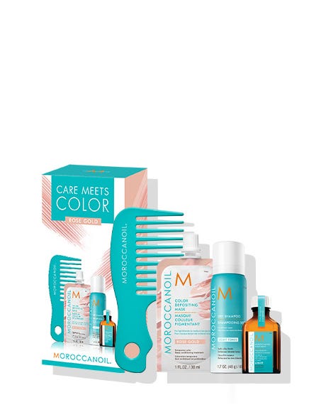 Moroccanoil Care Meets Color Rose Gold Kit