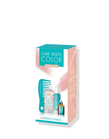 Moroccanoil Care Meets Color Rose Gold Kit