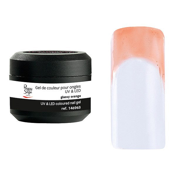 Peggy Sage Colored UV&amp;LED Nail Gel Glassy Orange 5gr