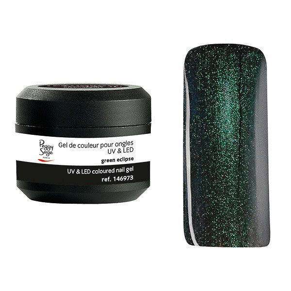 Peggy Sage Colored UV&amp;LED Nail Gel Green Eclipse 5gr