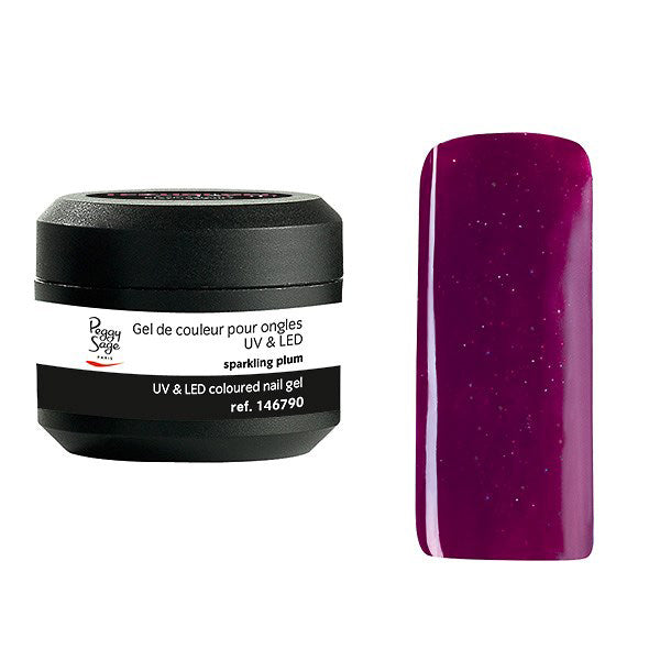 Peggy Sage Coloured UV&LED Nail Gel Sparkling Plum 5gr