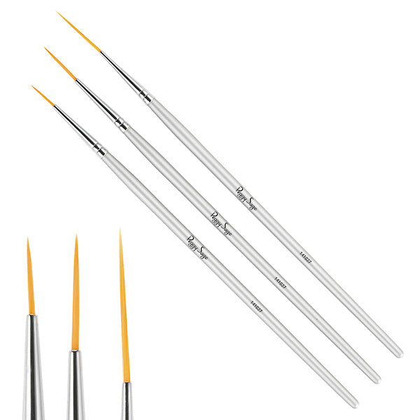 Peggy Sage Nail Art Brushes 3pcs