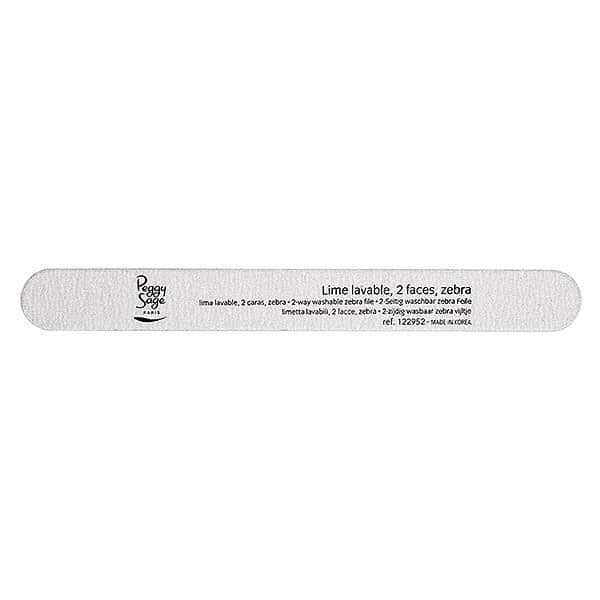 Peggy Sage 2-Way Nail File 100/100 Zebra Hard