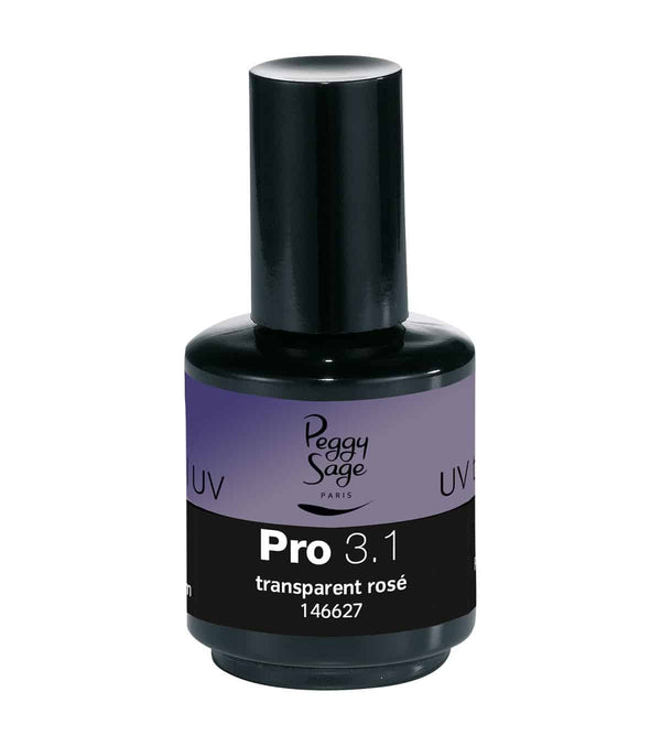 Peggy Sage Top Gel UV Transparent Rose 15ml