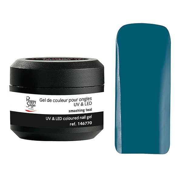 Peggy Sage Colored UV&amp;LED Nail Gel Smashing Teal 5gr