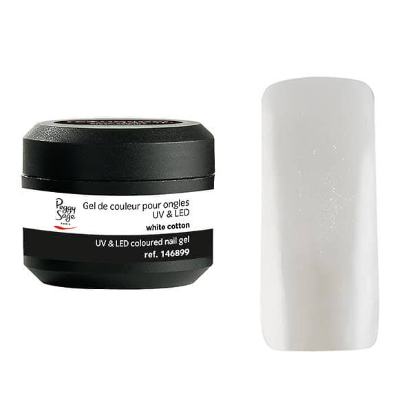 Peggy Sage Colored UV&amp;LED Nail Gel White Cotton 5gr