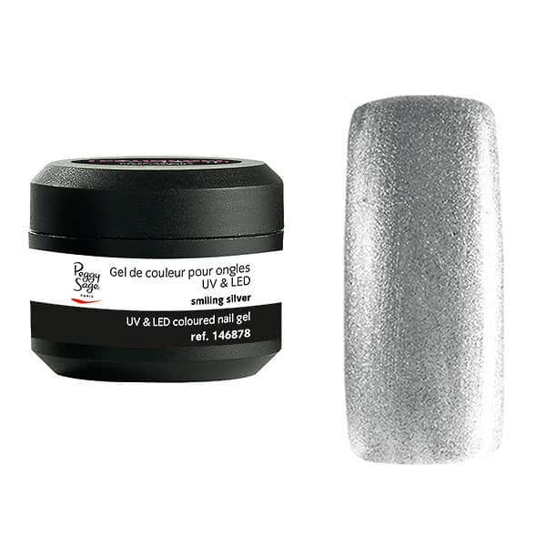 Peggy Sage Coloured UV&LED Nail Gel Smiling Silver 5gr