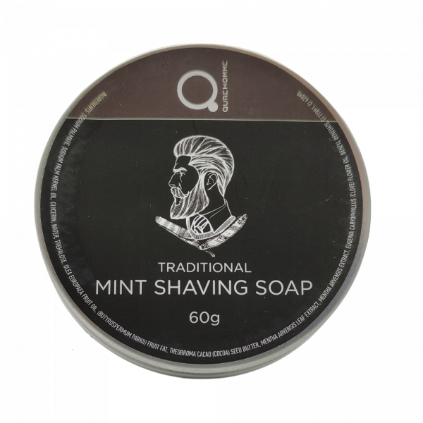 Qure Homme Traditional Mint Shaving Soap 60gr