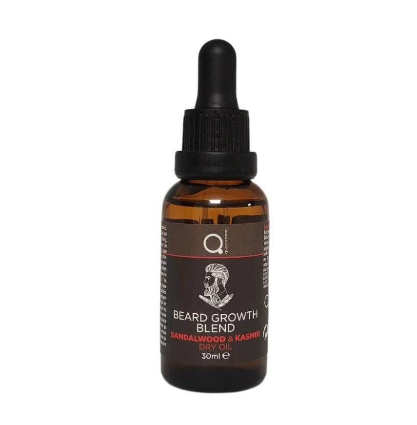 Qure Homme Beard Growth Blend Dye Oil Sandalwood &amp; Kasmir 30ml