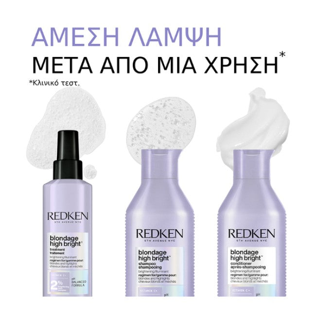 Redken Blondage High Bright Σαμπουάν Για Λαμπερά Ξανθά Μαλλιά 300ml