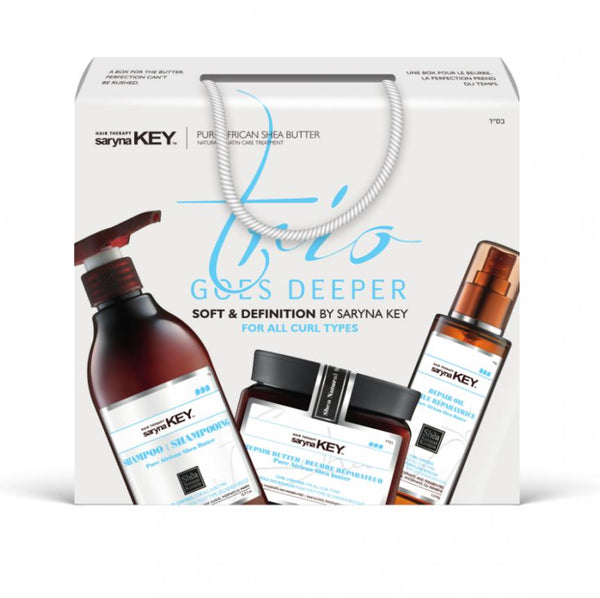 Sarynakey Trio Goes Deeper Soft & Definition For All Curl Types Box (Shampoo 500ml+Oil 110ml +Butter 500ml)