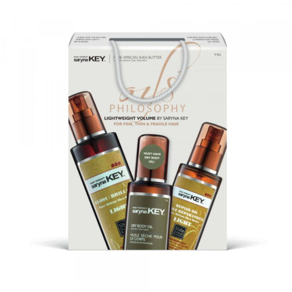 Sarynakey Oils Philosophy Lightweight Volume For Fine Thin & Fragile Hair Box(Light Gloss 250ml+Dry Body Oil 110ml+Light Oil 105