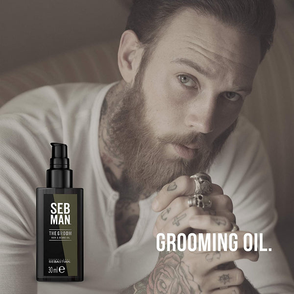 Seb Man The Groom Hair & Beard Oil 30ml