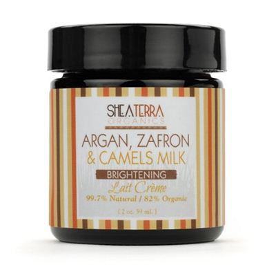 Shea Terra Organics Argan, Safron &amp; Camels Milk Brightening Cream 59ml