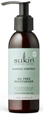 Sukin Naturals Blemish Control Oil Free Moisturiser 125ml