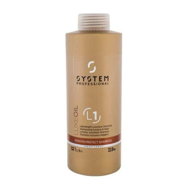 System Professional Fibra LuxeOil Keratin Protect Shampoo (L1) 1000ml