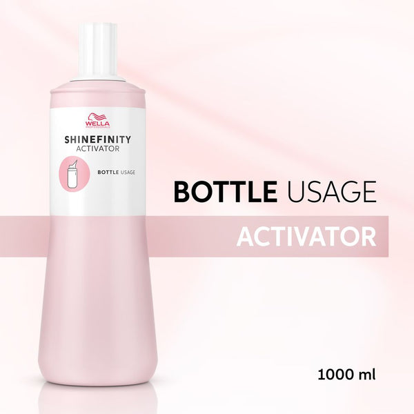 Wella Professionals Shinefinity Activator 2% Bottle Usage 1000ml