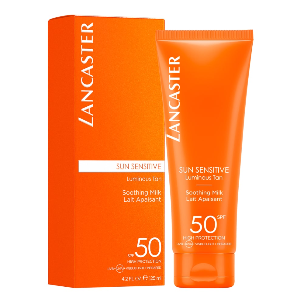 Lancaster Sun Sensitive Soothing Milk Sunscreen Body Cream SPF50 125ml