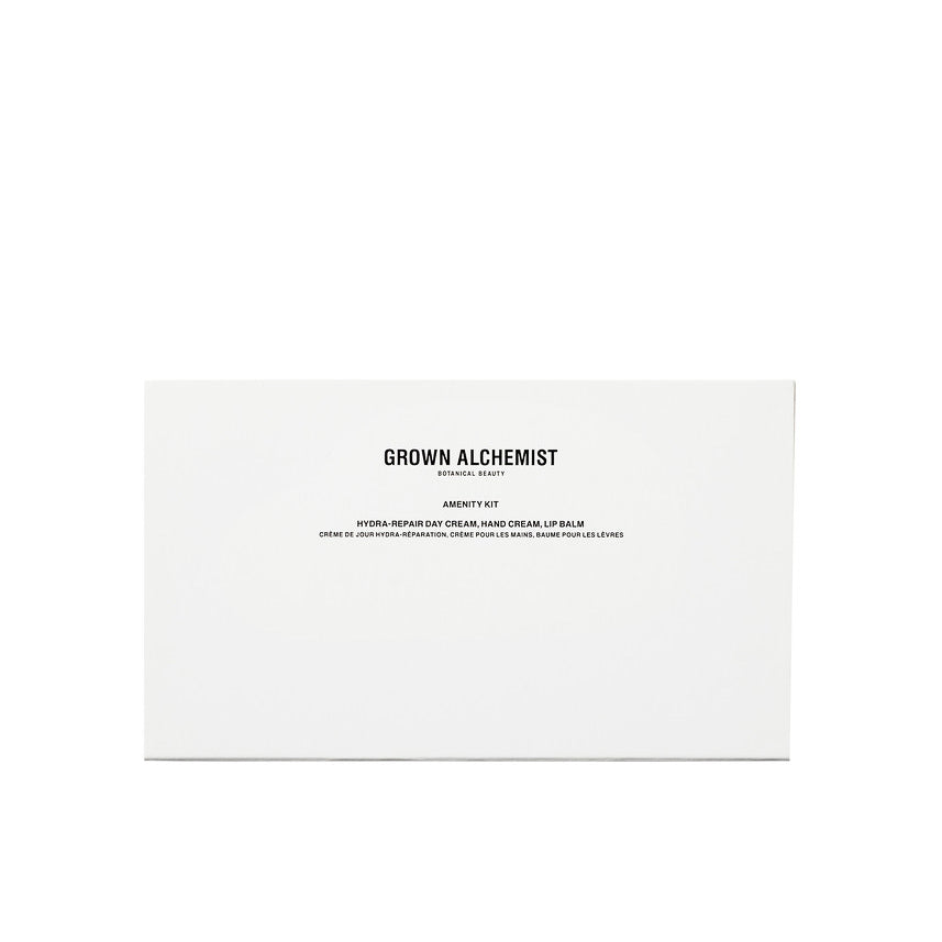 Grown Alchemist Amenity Kit (Lip Balm 12ml, Hand Cream 20ml, Day Cream 12ml)