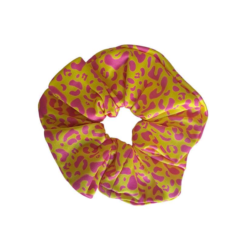 Strechbio Scrunche Animal Print Pink-Yellow