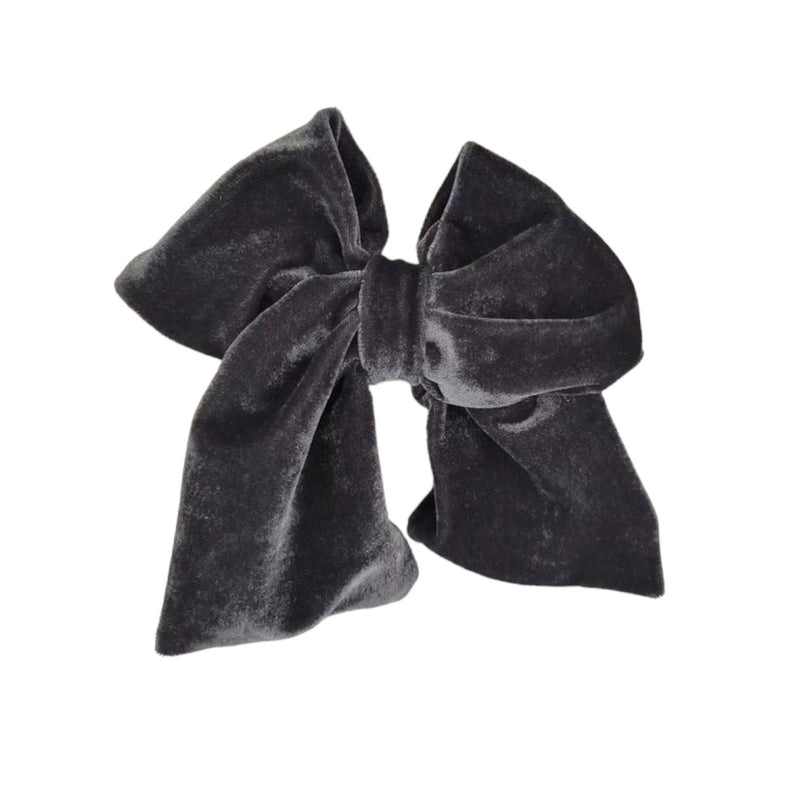 Strecbio Bowclip Velvet - Dark Grey